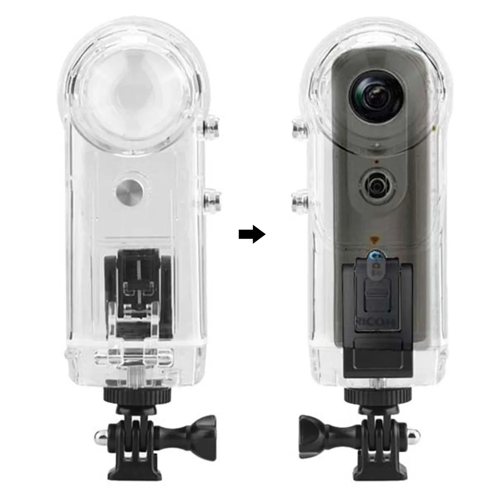 

30m Waterproof Case Outdoor Camera Accessories Housing Protective Shell Dustproof Surfing Transparent Acrylic Theta SC