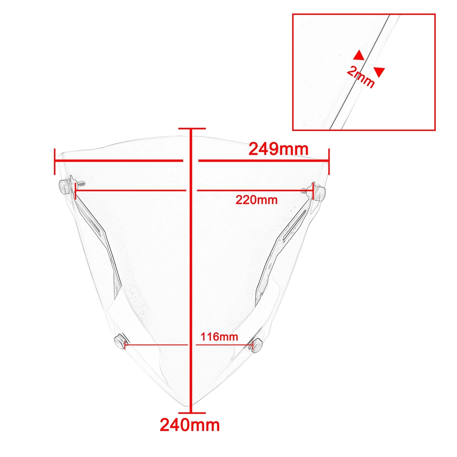 Подходит для yamaha MT-03 mt03 mt 03 2020 2021 mt25 25 MT-25 алюминиевый отражатель ветрового стекла