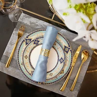 gy western restaurant tableware knife fork and spoon dinner plate napkin tea set dining table decorations decoration