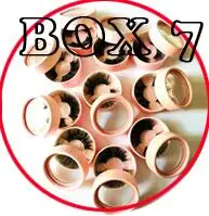 BOX 07 Заказная этикетка посылка коробка для ресниц, без ресниц внутри пользовательская Личная этикетка круглая коробка для продажи kklashes - Цвет: BOX 07