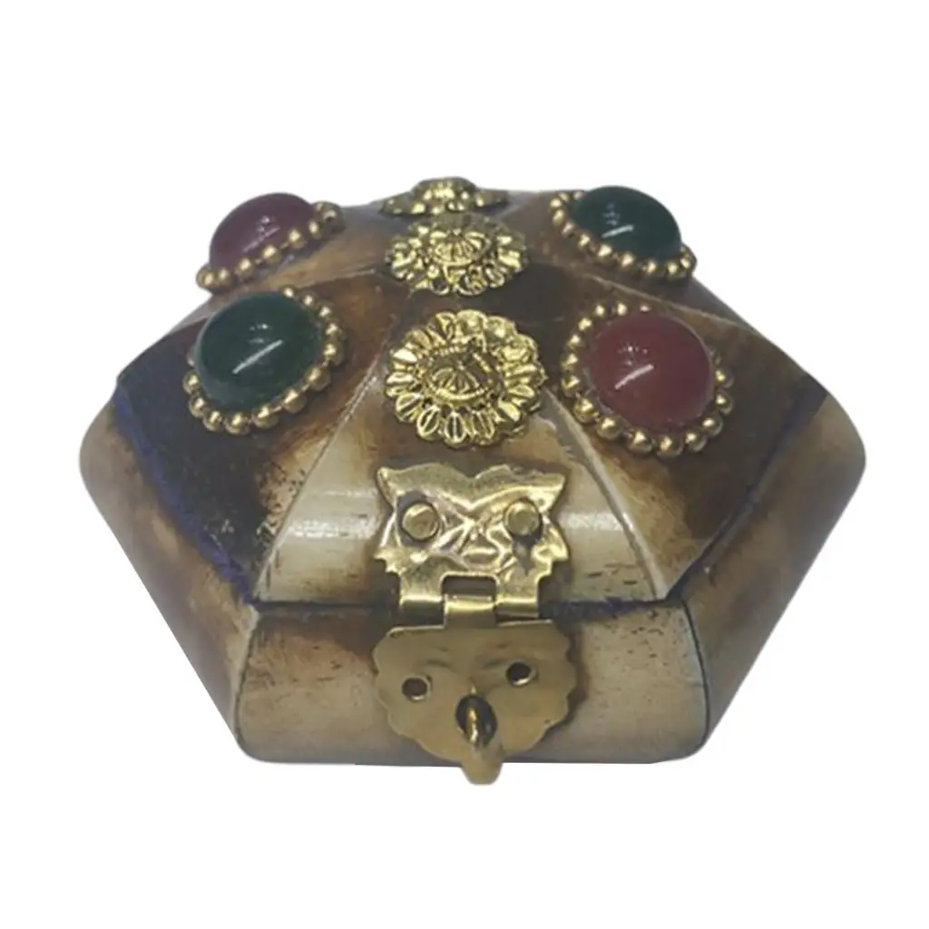 

Nepal Retro Jewelry Box Bracelet Case Christmas Birthday Decoration Ornament