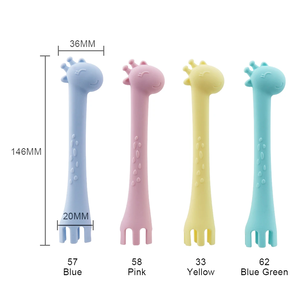 

1 PC accessories baby Food Grade Silicone baby Teething Silicone Giraffe Teether Toys Teething Necklace Pendant Gift