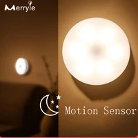led automaticturn onoff night light 2colors recharge motion sensor wall lights for bedroom bedside baby child care night lamp