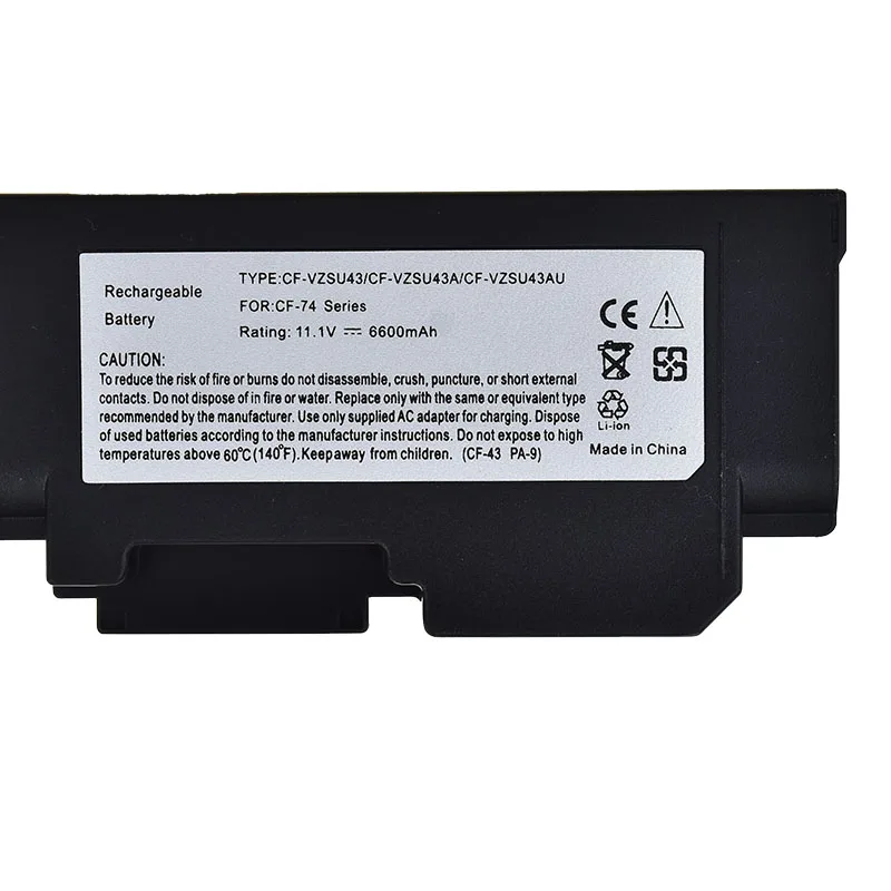 

9-CELL New Suitable for PANASONIC CF-VZSU43 CF-VZSU43A CF-74 laptop battery