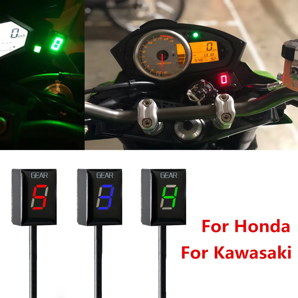 Мотоцикл Ecu прямое Крепление 1-6 скорость шестерни дисплей индикатор для Honda Для Kawasaki ER6N Z1000SX Ninja300 Z1000 Z800 Z750 Z400