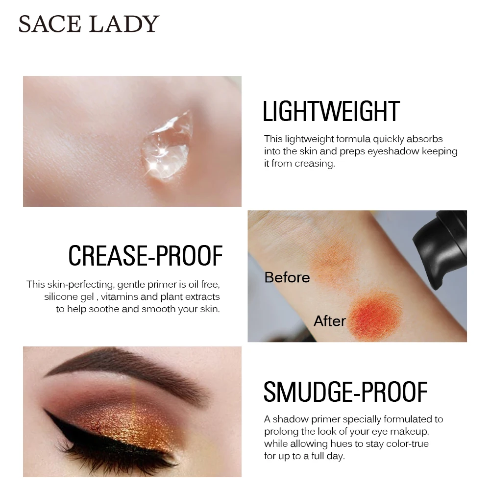 SACE LADY тени для век праймер основа макияжа крем жидкие контроль жирности