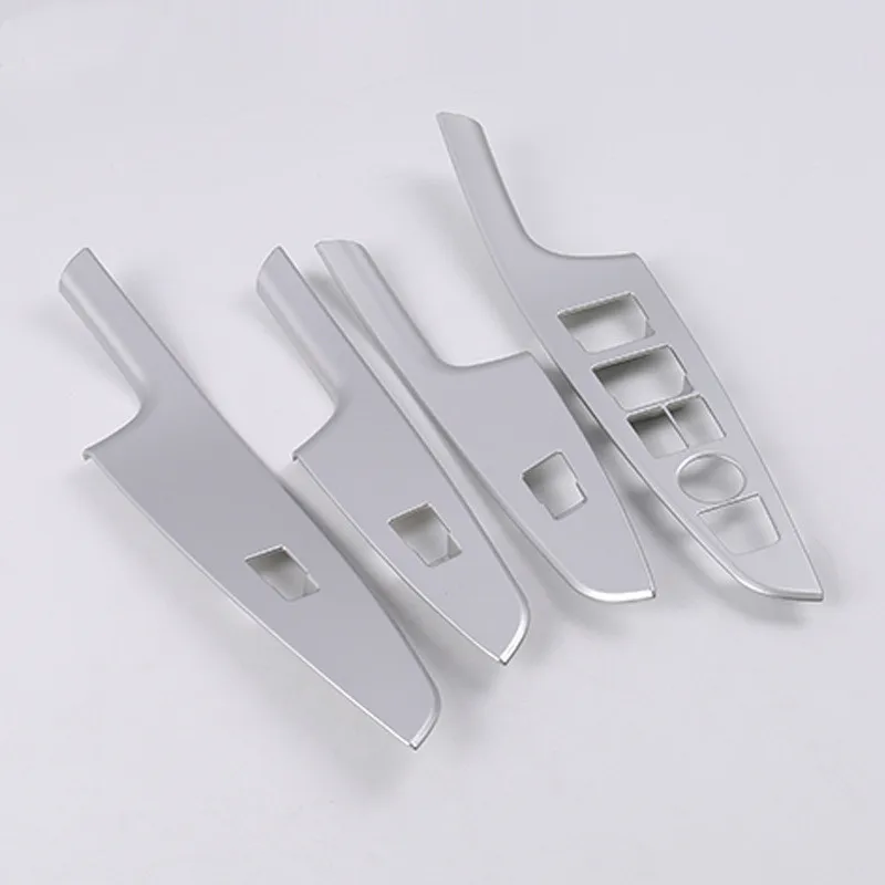 

For Hyundai Tucson 2015-2019 ABS Matte/Carbon fibre LHD Door Window glass Lift Control Switch Panel Cover Trim Car Styling 4pcs