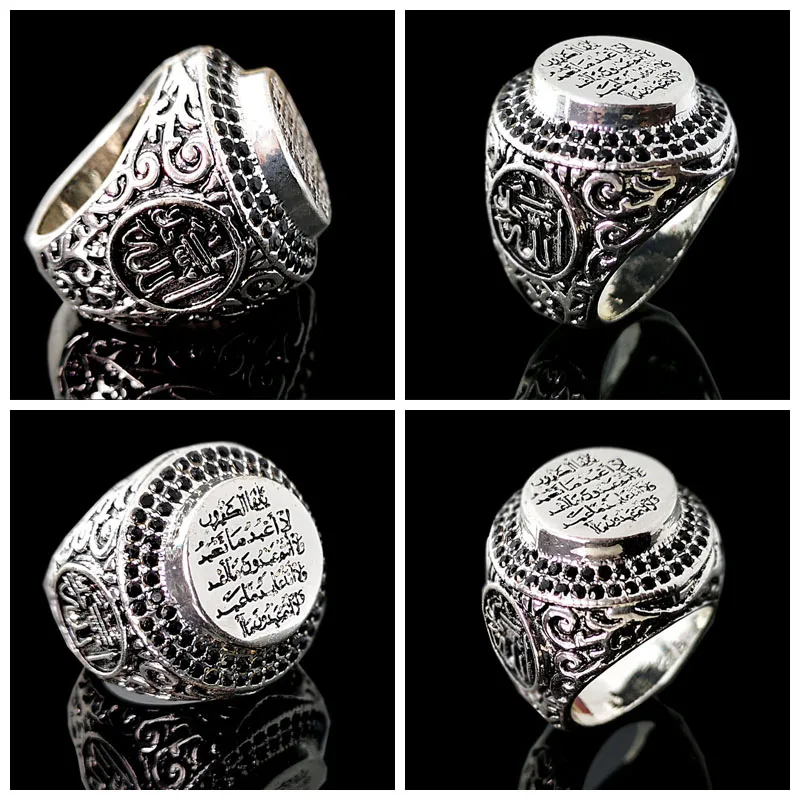 Мужское кольцо в стиле панк турецкое ювелирное изделие с большим синим камнем