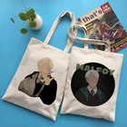 Тканевые сумки Draco Malfoy, женская сумка-тоут в Корейском стиле, женские дизайнерские сумки через плечо, брендовая сумка-шоппер с принтом