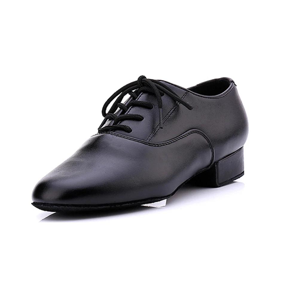 Мужские современные туфли для латиноамериканских танцев на низком каблуке