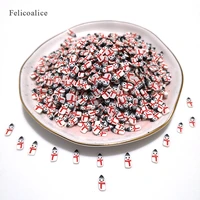 20gbag snowman slices slime additives soft slices for nail art beauty decor slime filler supplies charms accessories toys