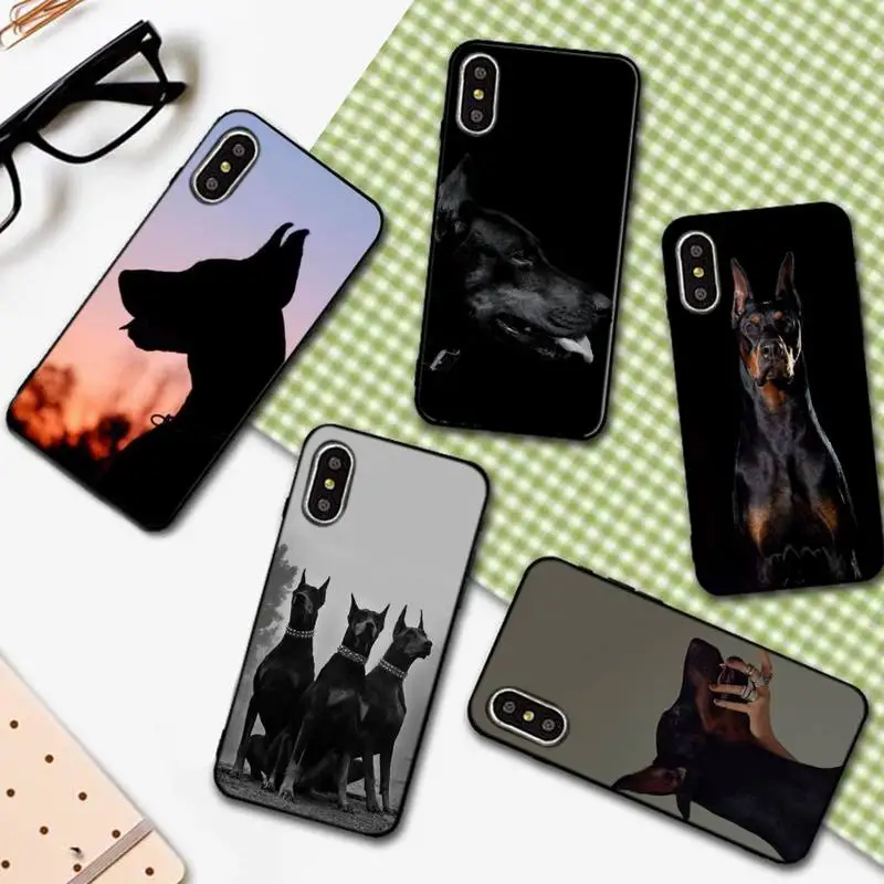 

Cool Doberman Dog Phone Case For IPhone 6 6s 7 8 Plus X Xs Xr Xsmax 11 12 Pro Promax 12mini