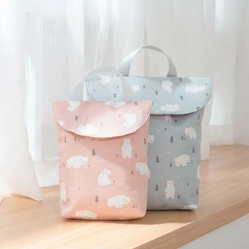 

2020 Reusable Diaper Bags Toilet Training Packages Mini Waterproof Wet Dry Bag for Baby Infant Cloth Diaper Nappy Pouch