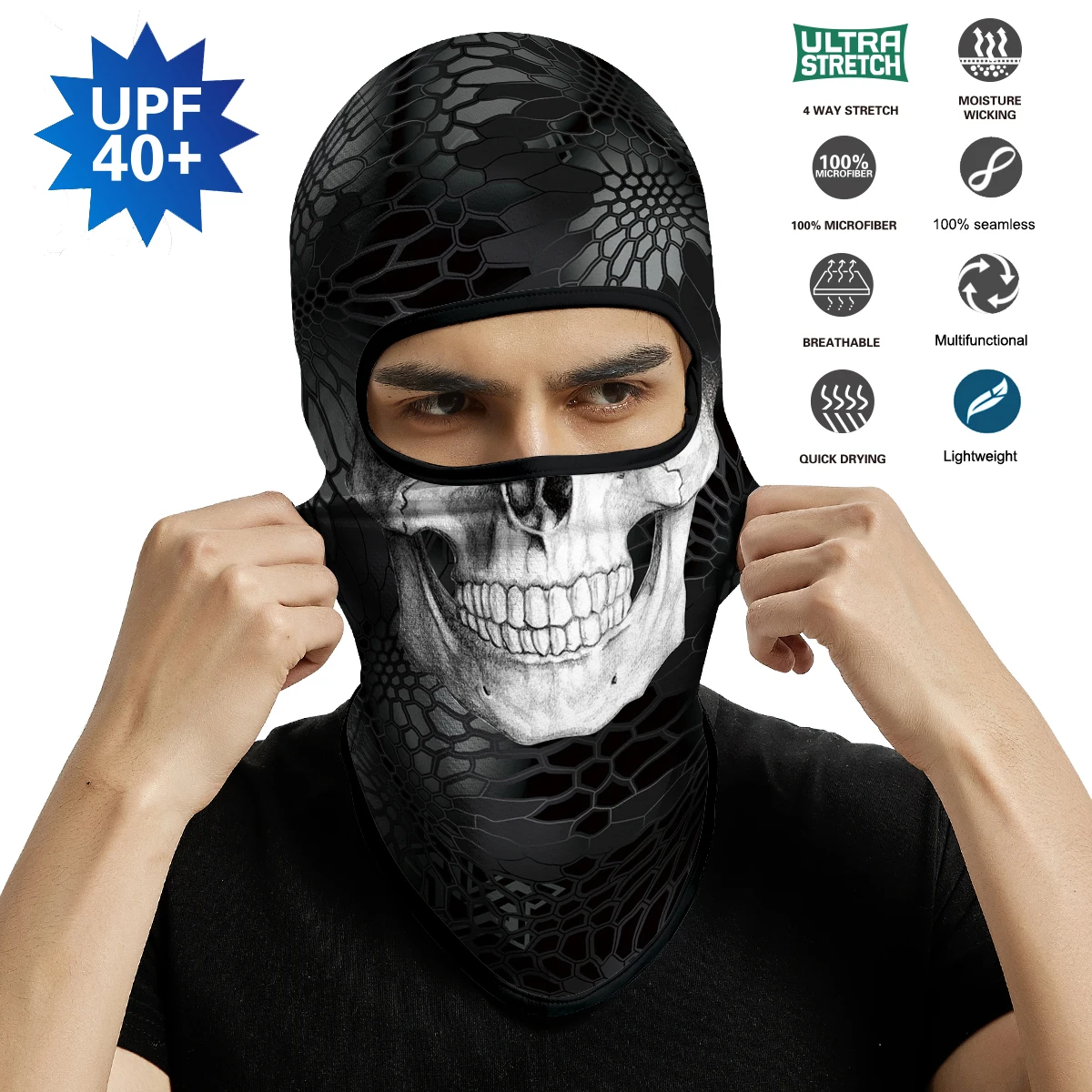 

Tactical Balaclava Paisley Hiking Scarf Army Python Tube Bandana Kominiarka Cycling Fishing Neck Gaiter Skull Earloop Face Mask