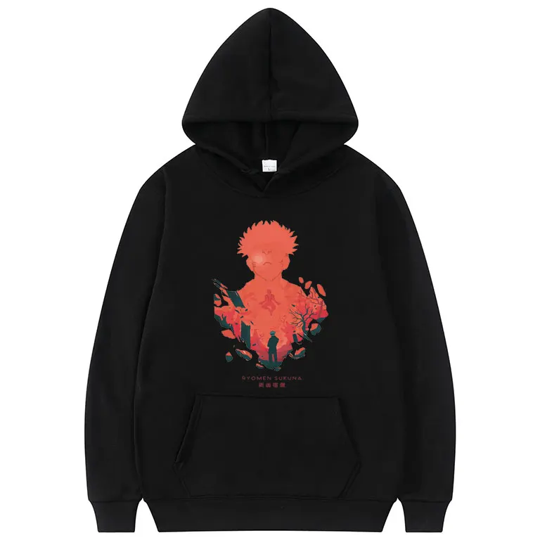 

Anime Sukuna Territory Jujutsu Kaisen Hoodie Tops Men Women Pullover Sorcery Fight Cartoon Loose Hoodies Mens Hip Hop Sweatshirt