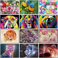5d diy diamond painting animal full circle diamond embroidery mosaic picture cross stitch kit home decor new year gift