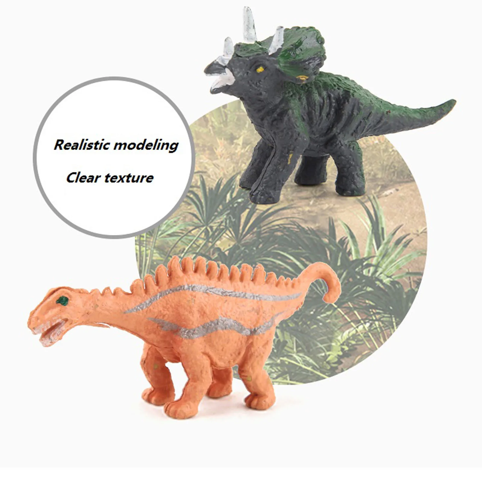 

Cognitive toys 12 Sets Of Colorful Simulation Dinosaur Suit Model Ornaments Doll house accessories boy toy