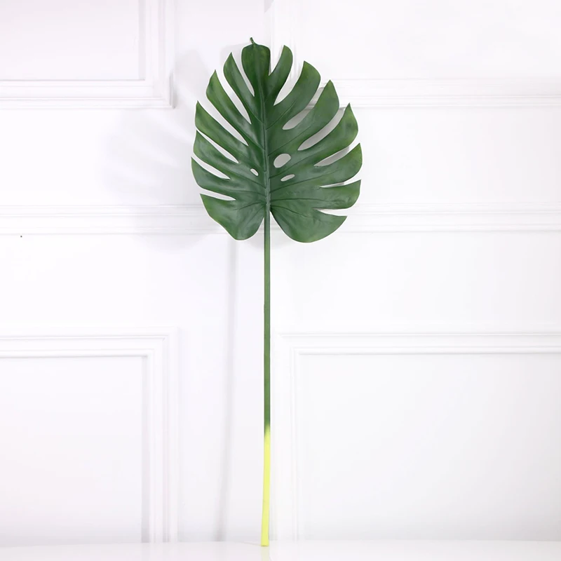 

High Grade Monstera Simulation Plants Single Branch Feel Turtle Back Leaf Wedding Home Decoration Flowers