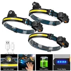 Водонепроницаемый XPG + COB светодиодный налобный фонарь с умным датчиком USB Перезаряжаемый проверка фонаря свет для осмотра рыбалки кемпинга налобный фонарь