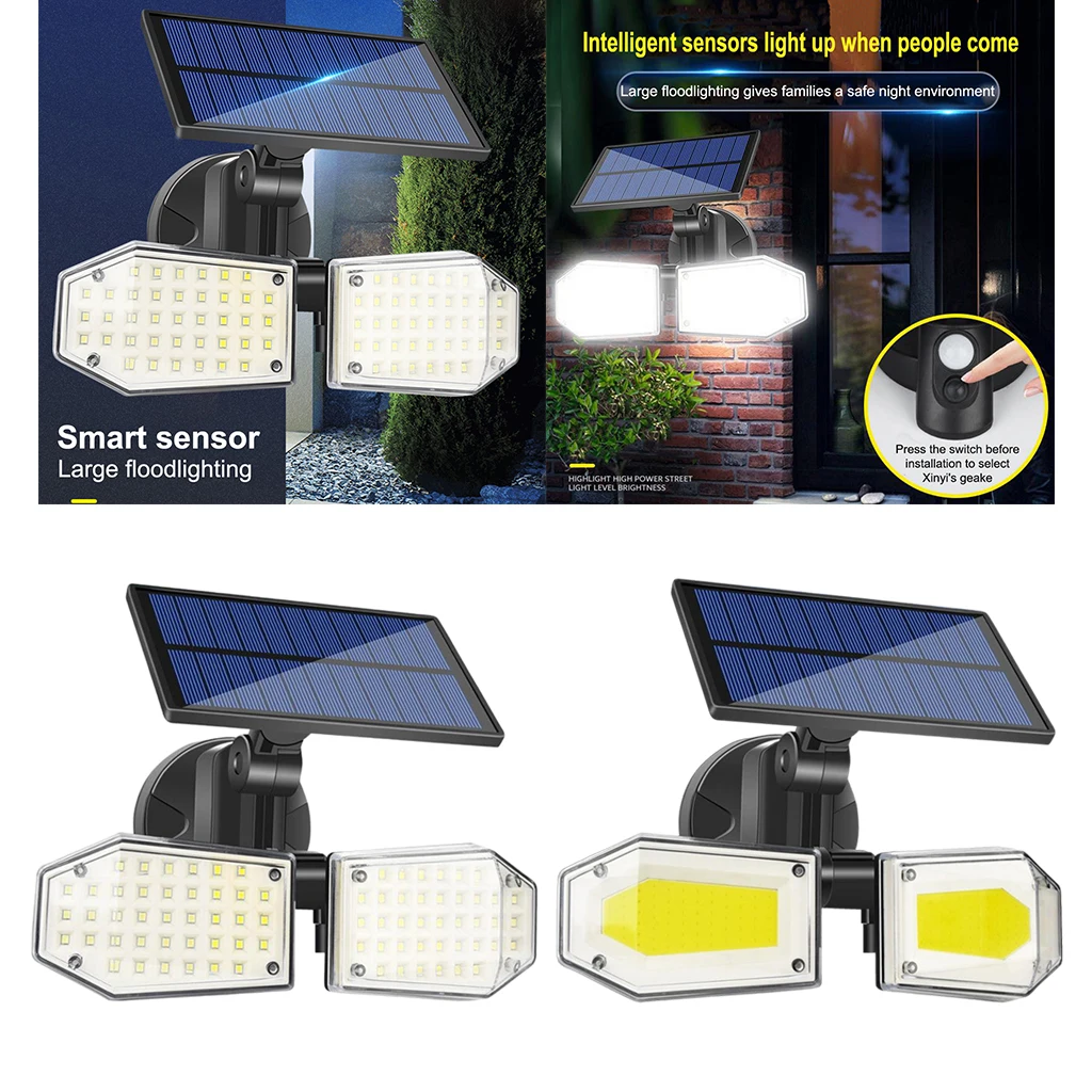 

LED Solar Light Outdoor Solar Lamp Sensor Wall Light Waterproof Solar Powered Sunlight for Garden Decoration