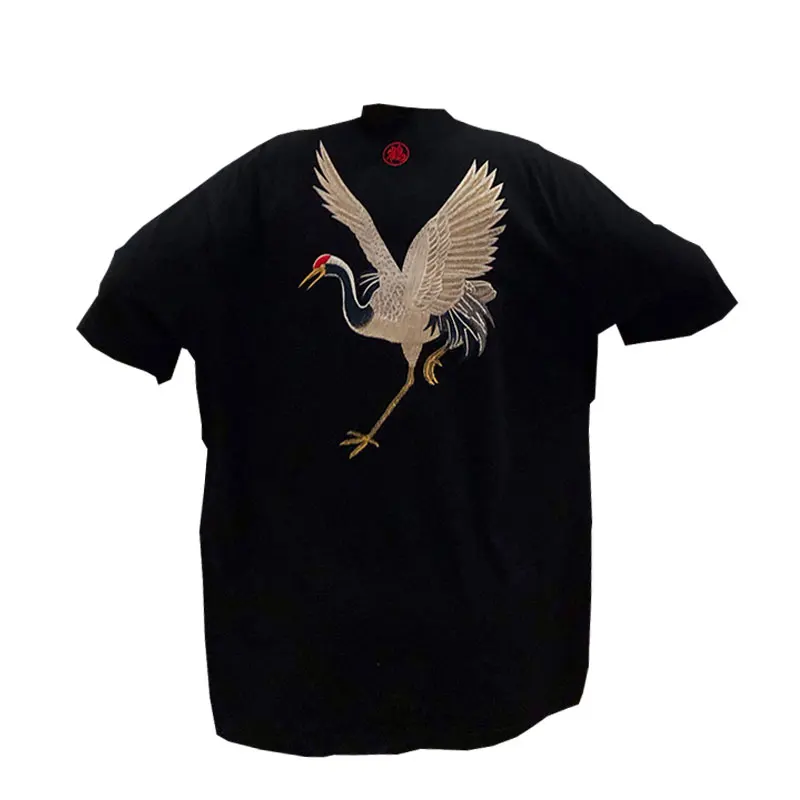 

Summer T Shirt Women New Crane Japanese Harajuku Sweets Vintage Shirt Kimono Karate Loose Haori Hiphop Tee Shirt FF2195