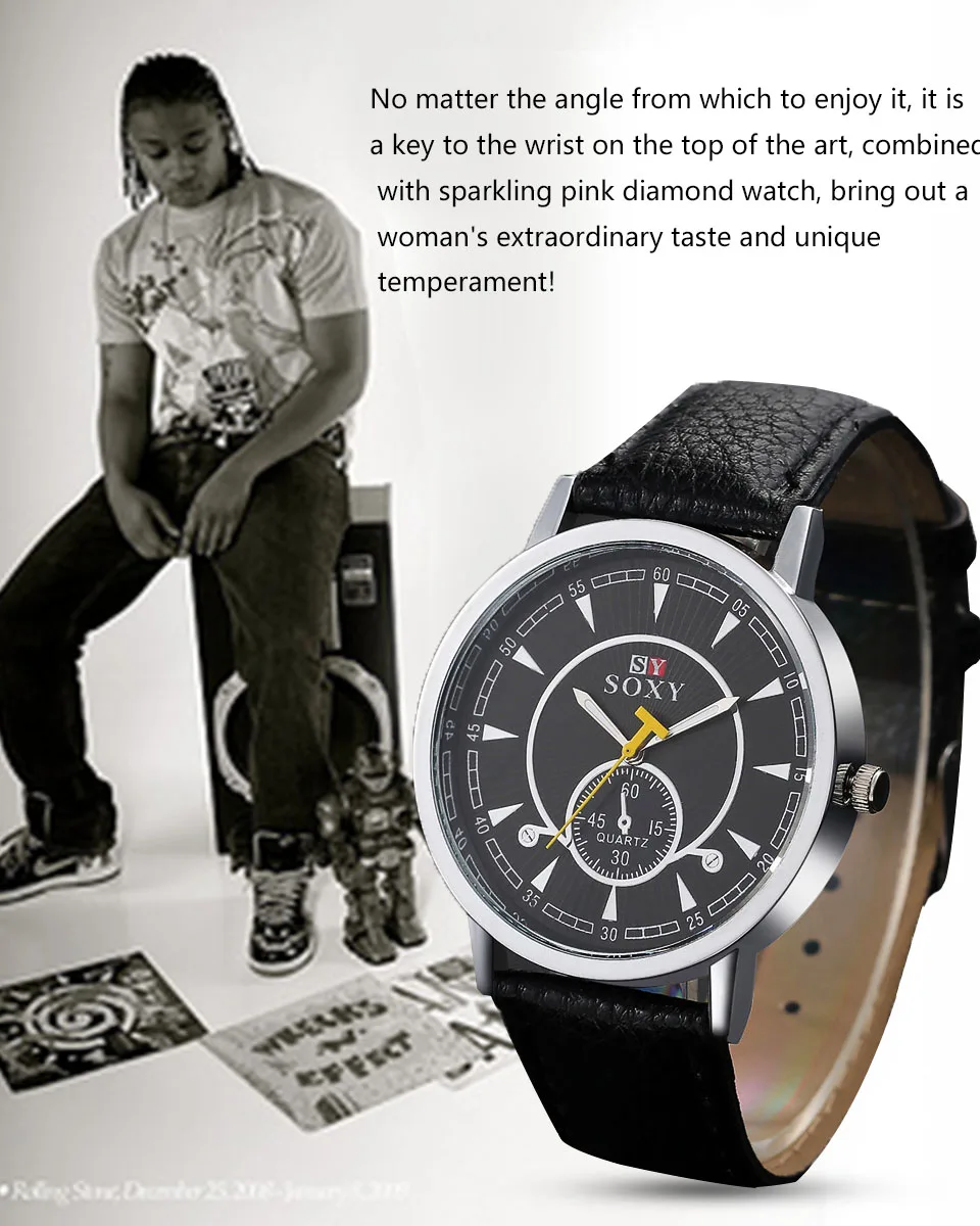 Высококачественные Брендовые Часы SOXY новые кварцевые мужские часы Brife модные