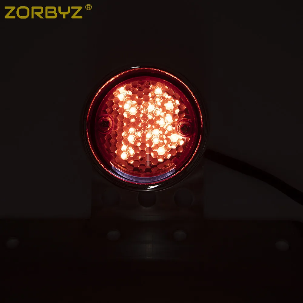 ZORBYZ 1X задний стоп светильник для мотоцикла Кронштейн номерного знака Harley Chopper Bobber