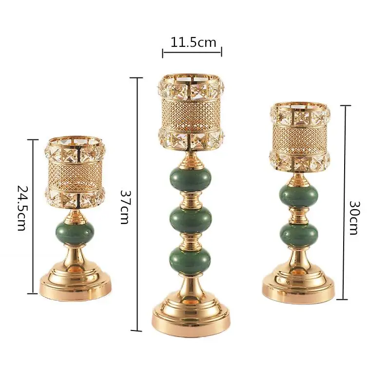 Арахисовые золотые Центральные элементы для канделябра Свадебные украшения