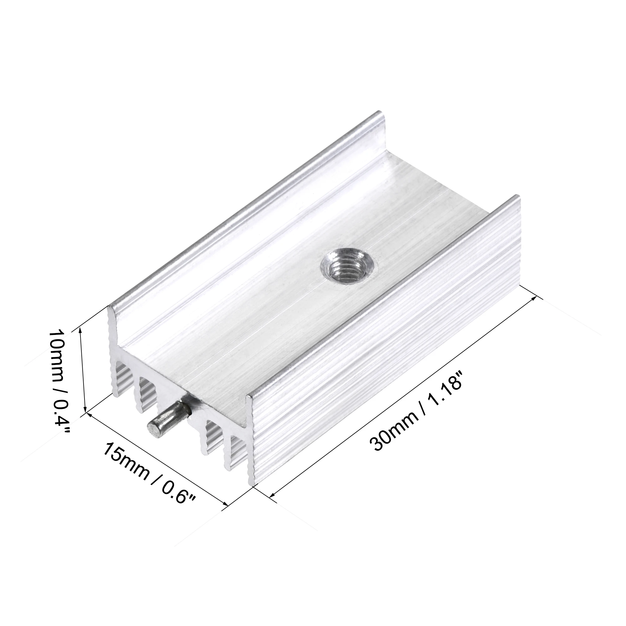 

Uxcell 30mm x 15mm x 10mm TO-220 Aluminum Heatsink for Cooling Transistor Diodes with a Support Pin 20pcs