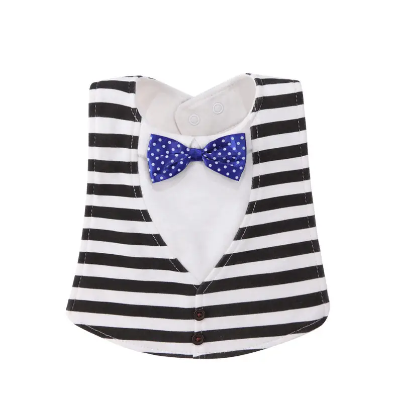 

Baby Boys Bibs Waterproof Saliva Towel Cotton Infant Burp Cloths Gentleman Bow-tie Feeding for Children Boys Girls Baby Stuff