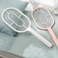 2020 new usb rechargeable mosquito swatter fly swatter fashion home lithium battery electric mosquito swatter