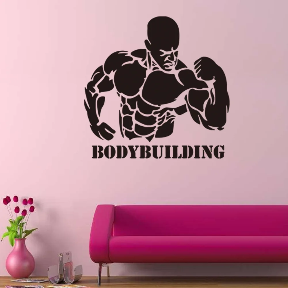 

Cartoon Character Muscle Boy Carved Boy Room Decoration Personality Wall Decal Waterproof Environmental Protection Removable