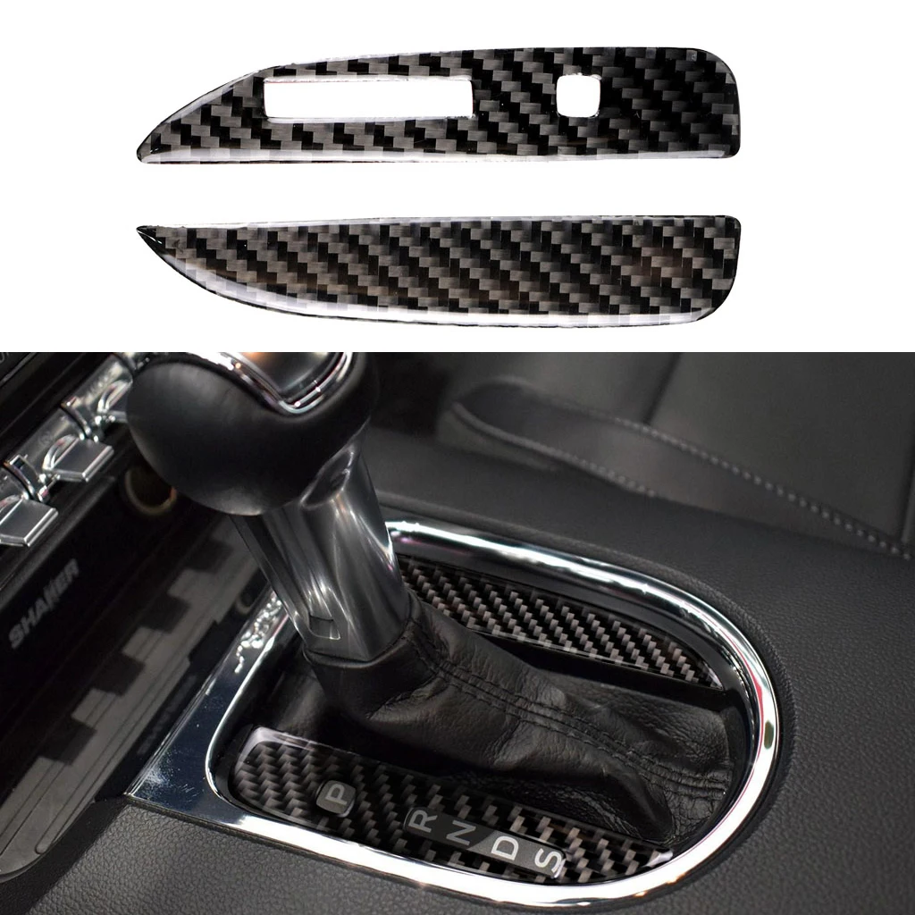2 шт. Автомобильная крышка Центрального управления наклейки из углеродного