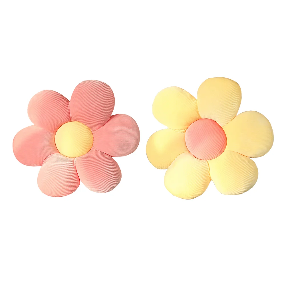 

2Pcs Flowers Shaped Seating Cushion Chic Chair Cushion Decorative Floor Pillow