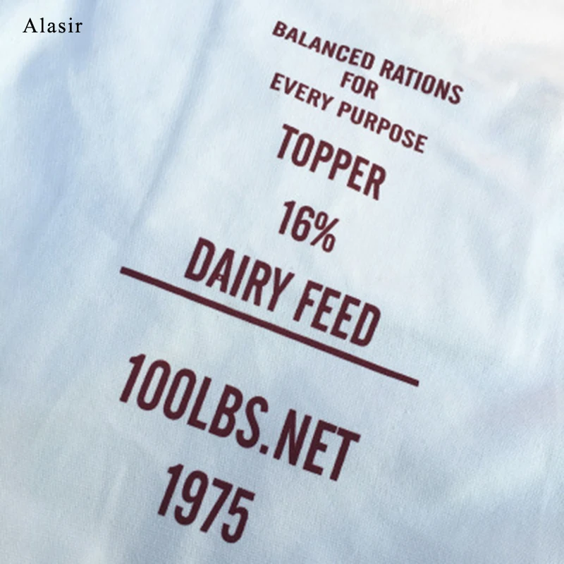 Alasir простая Холщовая Сумка с буквенным принтом для женщин корейский стиль сумки