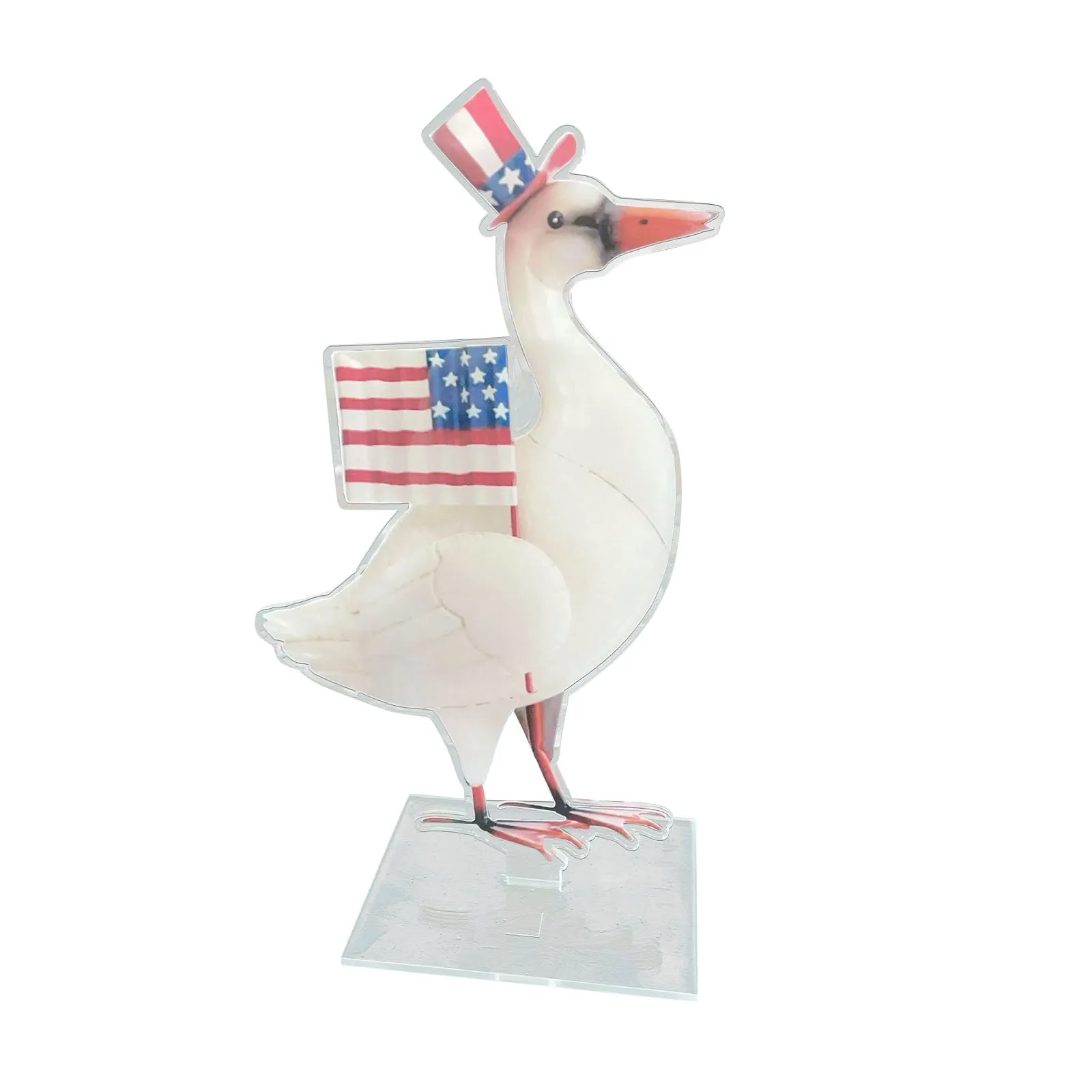 

U.S. Independence Day decoration stand, National Day stand decoration, patriotic goose-ornament decoration Home Decorations