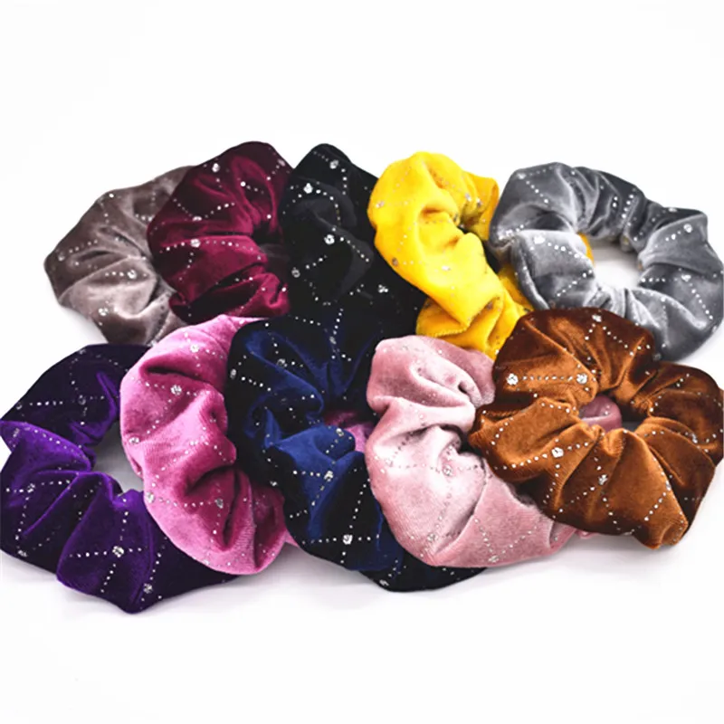 30-colour velvet loose women's hair rubber band female ribbon Ring Ponytail |