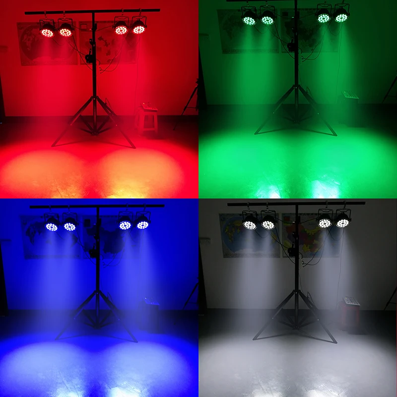 18x12W RGBW Led Par свет DMX сценические огни бизнес-огни профессиональный плоский Can для