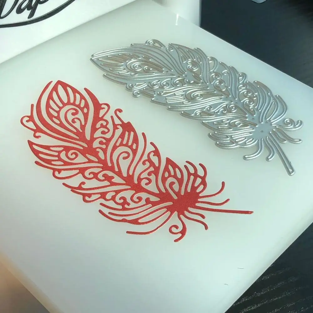 Металлические штампы с перьями 2020 сделай сам штамп для скрапбукинга и штамповки