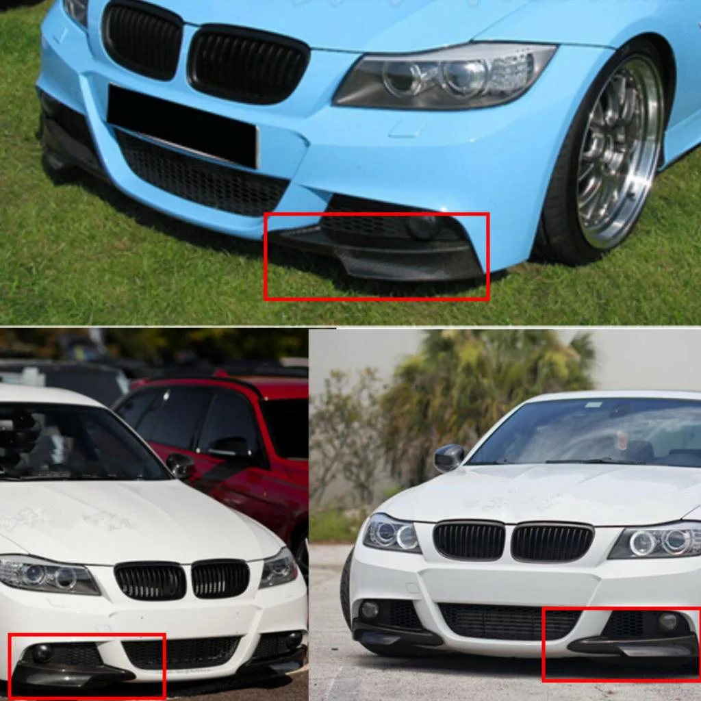 

2 Car Front Bumper Splitter Lip for BMW 3-Series E90 Sedan Touring 2009-2012