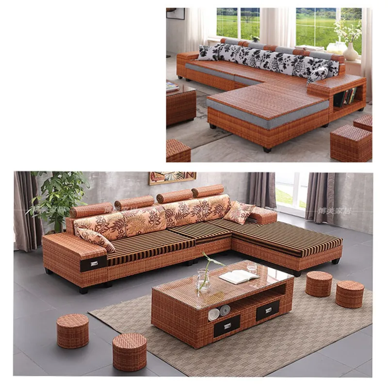 500g Coffee gradient flat synthetic rattan weaving material plastic rattan for knit and repair chair table synthetic rattan
