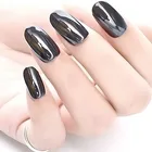 Волшебное черное зеркало, ультратонкое, пудра для ногтей магнитное, хромированное, ослепительное, пигмент для ногтей, для маникюра, для самостоятельной сборки, зеркальный блеск