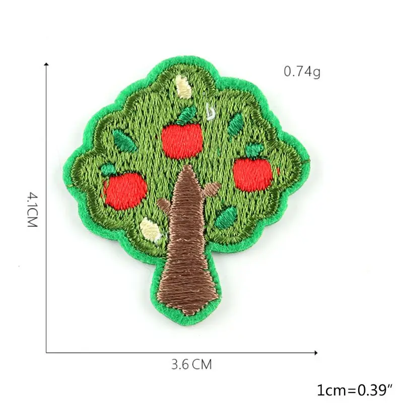 24 шт. нашивки значки в виде листьев растений из мультфильма сделай сам вышитая