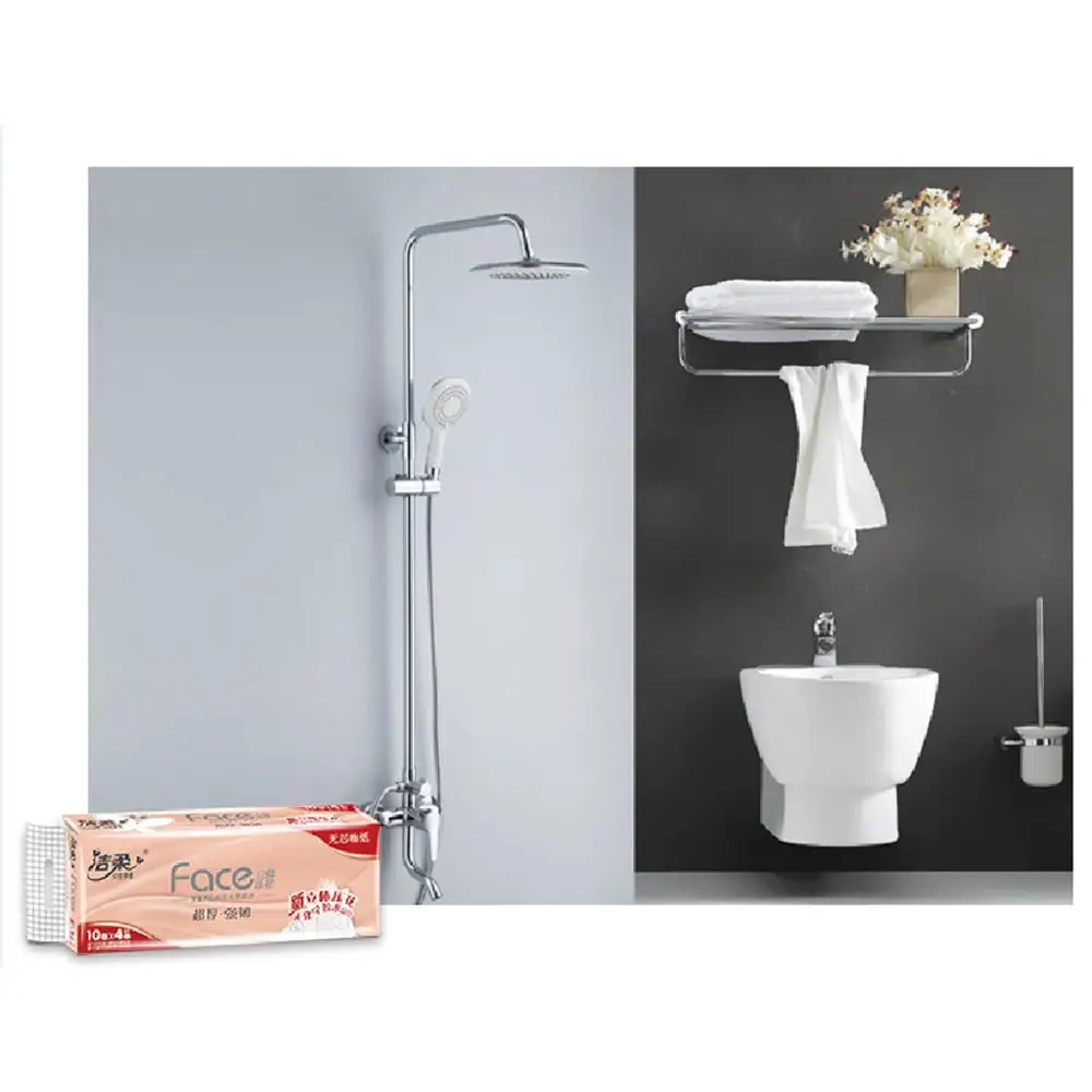 10 рулонов 4 слоя туалетной ткани домашний туалетный рулон туалетная бумага