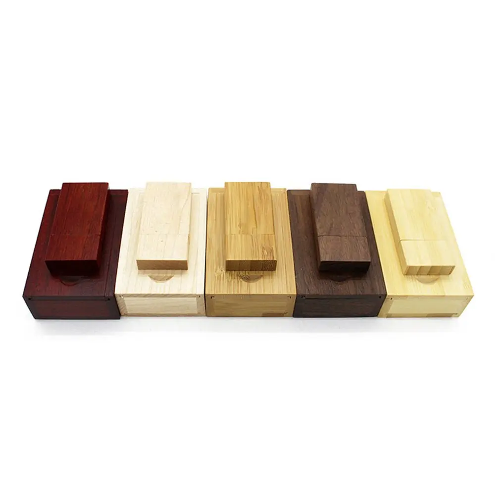 Универсальный бамбуковый USB флэш накопитель коробка для фотоальбома портативное