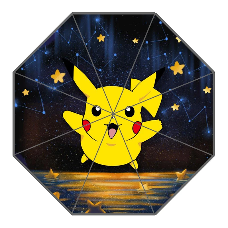 15 P# Pikachu Pokemon Зонт с индивидуальным принтом складной зонт от солнца и дождя для путешествий неавтоматический декоративный зонт высокого качества - Цвет: 15