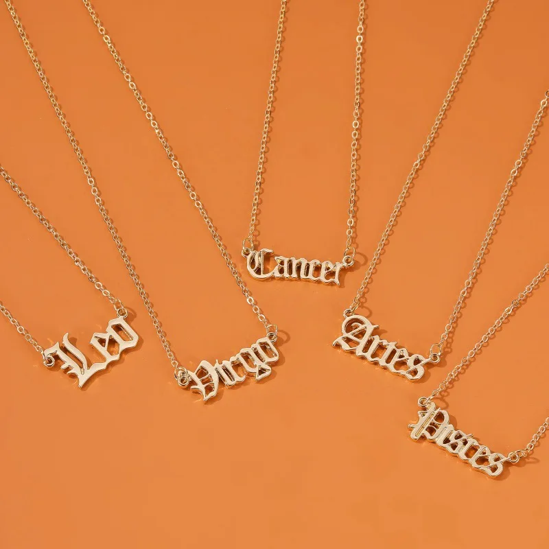Модное ожерелье с созвездиями оптовая продажа золотая цепочка подвеской в виде