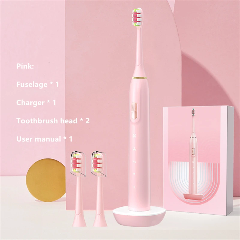 

Vibrating Smart Tooth Brush Inductive Charging Sonic Acoustic Wave Toothbrushes Oral Dual Clean Electric Toothbrush Scaler