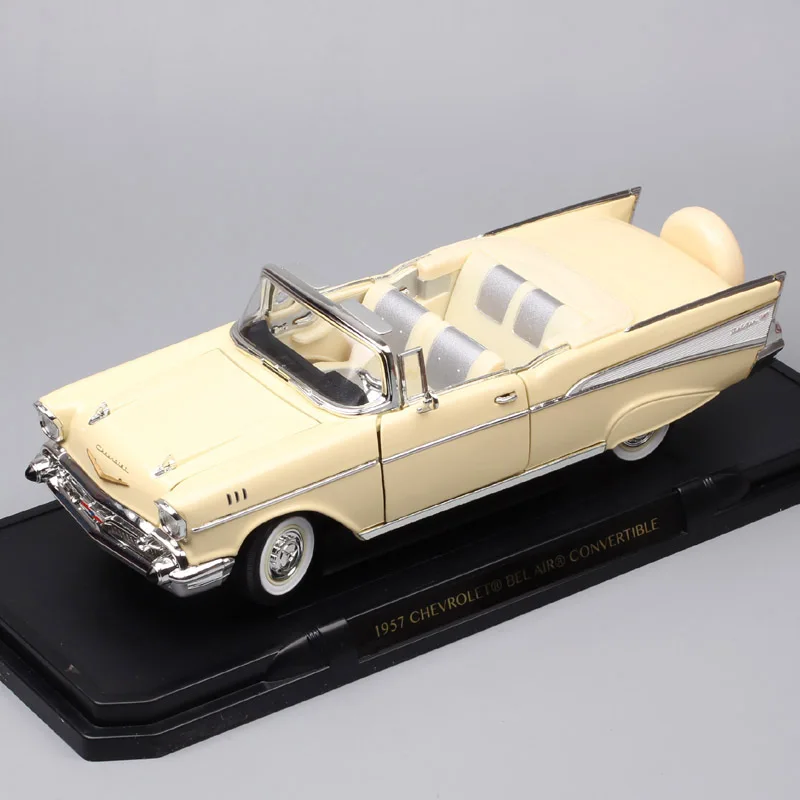 Весы 1/18 большие классические 1957 CHEVROLET BEL AIR трансформер chevy Diecasts wagon игрушки
