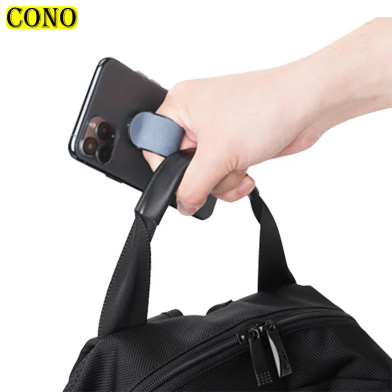 

Leather Finger Ring Holder Universal Mobile Phone Holder Wristband Strap Push Pull Grip Stand Bracket For ipad Phone Accessories